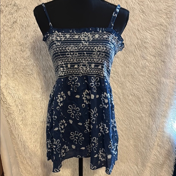 GAP Tops - GAP Blue and White Tank Top/Mini Dress Size Small